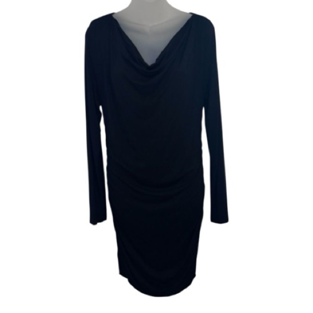Queen Mum Black Maternity Dress Size Large